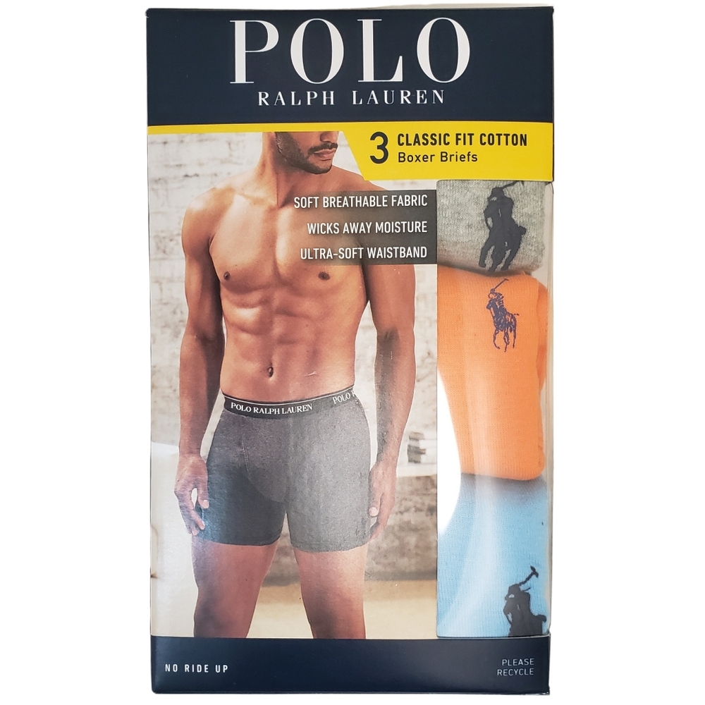 Polo Ralph Lauren Boxer Briefs 3 Pairs NWT